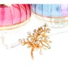 Alfinete em OURO 19,2K - 39 Diamantes