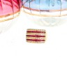 Anel em OURO 18K - 33 ESPINELAS e 48 DIAMANTES