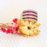Anel em OURO 18K - 33 ESPINELAS e 48 DIAMANTES