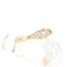 Anel em OURO 14k - 7 DIAMANTES