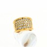 Anel ALTA JOALHERIA OURO de 19,2Klts com 32 DIAMANTES