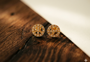 Brincos em PRATA Dourada