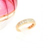 Anel em Ouro de 14K - 9 DIAMANTES