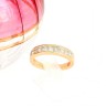 Anel em Ouro de 14K - 9 DIAMANTES
