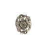 Anel ANTIGO em OURO 19,2k e Prata - DIAMANTES