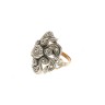 Anel ANTIGO em OURO 19,2k e Prata - DIAMANTES