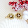 Brincos ANTIGOS em OURO 19,2K - 2 DIAMANTES