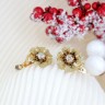 Brincos ANTIGOS em OURO 19,2K - 2 DIAMANTES