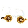 Brincos ANTIGOS em OURO 19,2K - 2 DIAMANTES