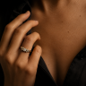 Anel em OURO 19,2K - 7 DIAMANTES