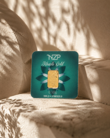 Lingote em OURO Fino 999,9 de 0,1g NZP