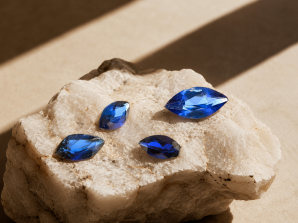 4 SAFIRAS 0.45 CT