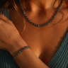 Conjunto Pulseira e colar em PRATA 835