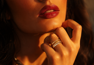Anel em OURO 18K - 36 DIAMANTES