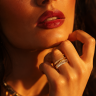 Anel em OURO 18K - 36 DIAMANTES