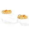 Brincos com 12 DIAMANTES em OURO 19,2 kl