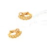 Brincos com 12 DIAMANTES em OURO 19,2 kl