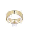 Aliança em OURO 19,2 K - 3 DIAMANTES