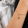 Pulseira com pendente em OURO 19,2K