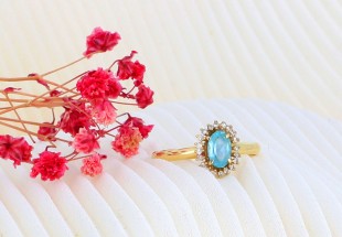 Anel em OURO 18K - 20 DIAMANTES