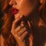 Anel ANTIGO em OURO 14K - 7 Diamantes, 2 Rubis e 2 Esmeraldas