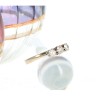 Anel em OURO Branco 19,2K - 3 Diamantes