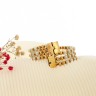 Bracelete em OURO 18k e PÉROLAS NATURAIS