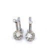 Brincos ANTIGOS em Ouro Branco de 19,2K e 4 DIAMANTES