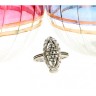 Anel em OURO Branco 19,2K - 31 Diamantes