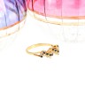 Anel em OURO 19,2K - 11 DIAMANTES e 11 SAFIRAS