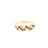Anel em OURO 19,2K - 11 DIAMANTES e 11 SAFIRAS