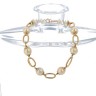 .Pulseira em Ouro de 19,2K e PÉROLAS NATURAIS