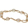 .Pulseira em Ouro de 19,2K e PÉROLAS NATURAIS