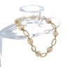 .Pulseira em Ouro de 19,2K e PÉROLAS NATURAIS